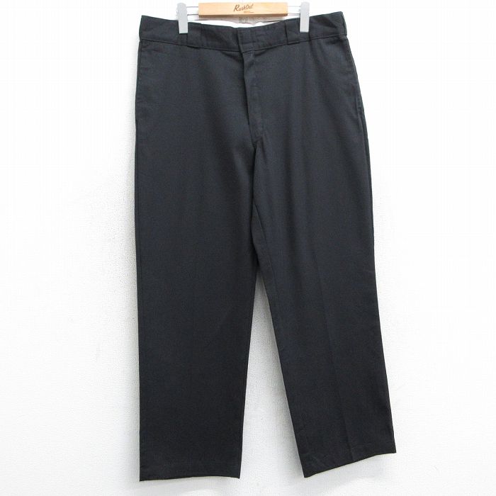 W39★古着 ディッキーズ Dickies ワーク パンツ メンズ 874 黒 ブラック 25mar05 中古 ボトムス ロング