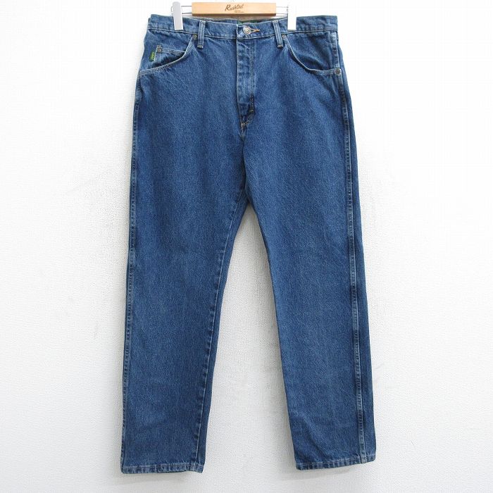 W38★古着 カベラス ジーンズ メンズ 00年代 00s コットン 紺 ネイビー デニム 25mar05 中古 ボトムス ジーパン Gパン ロング パンツ