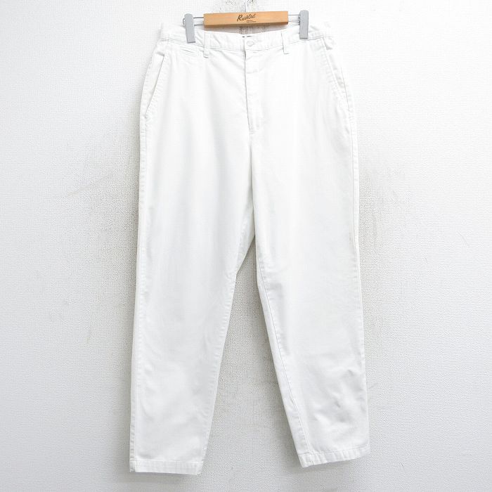W32★古着 ドッカーズ パンツ メンズ 00年代 00s コットン 白 ホワイト 25mar05 中古 ボトムス ロング