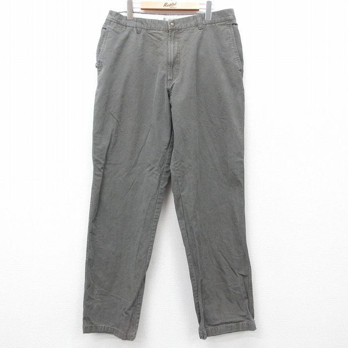 W35★古着 コロンビア COLUMBIA パンツ メンズ 00年代 00s コットン 濃グレー 25mar06 中古 ボトムス ロング