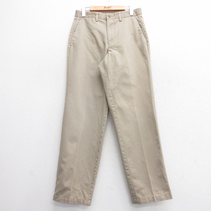W30★古着 ドッカーズ パンツ メンズ コットン ベージュ カーキ 25mar07 中古 ボトムス ロング