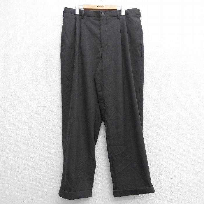 【50%OFF】W36★古着 パンツ メンズ 茶系 ブラウン 25mar07 中古 ボトムス ロング