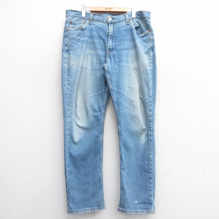 W38★古着 リーバイス Levis 511 ジーンズ メンズ ヒゲ 紺 ネイビー デニム 25mar07 中古 ボトムス ジーパン Gパン ロング パンツ