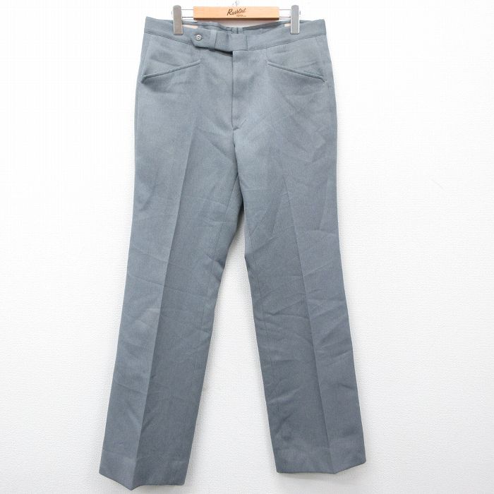 W35★古着 パンツ メンズ 80年代 80s タロン グレー 25mar08 中古 ボトムス ロング