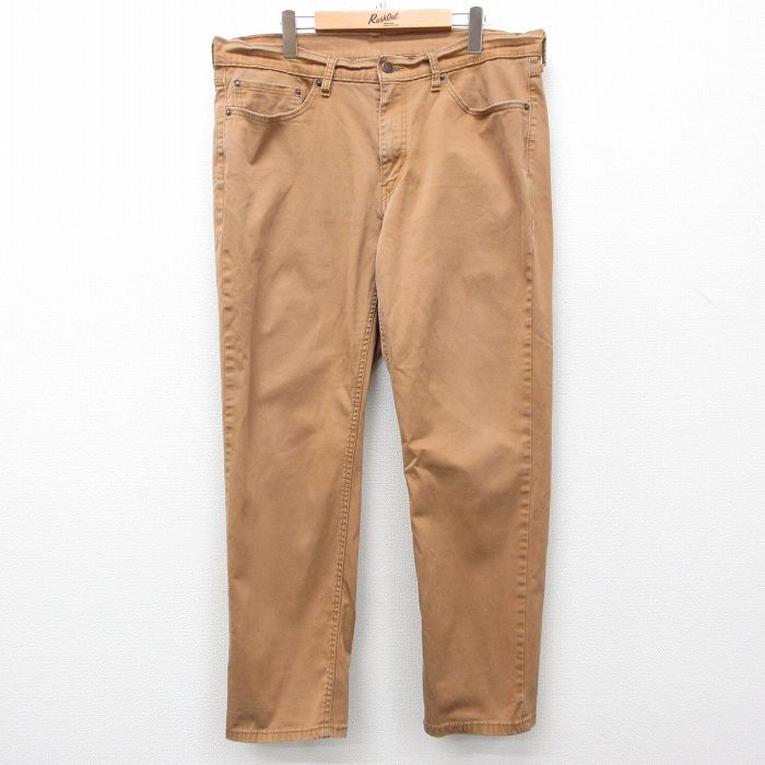 【50%OFF】W38★古着 リーバイス Levis 541 パンツ メンズ 濃ベージュ カーキ 25mar08 中古 ボトムス ロング
