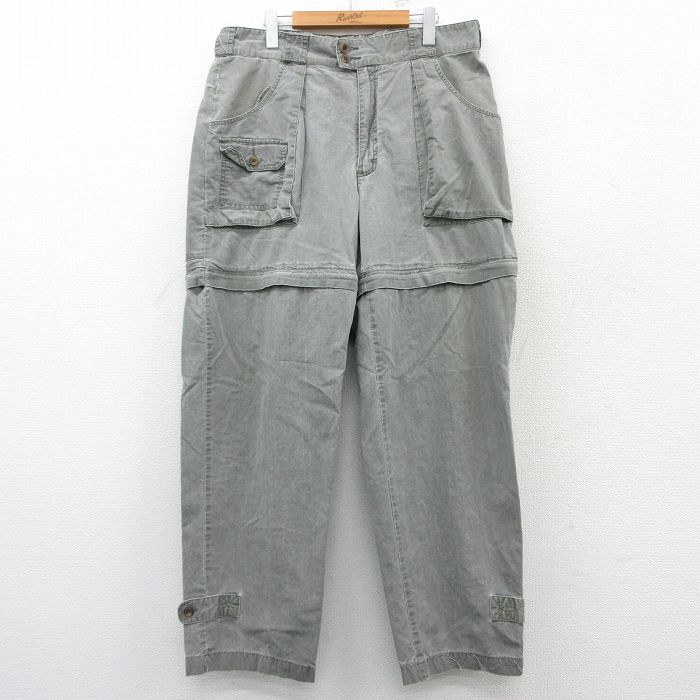 W36★古着 カベラス パンツ メンズ 00年代 00s コットン グレー 25mar08 中古 ボトムス ロング