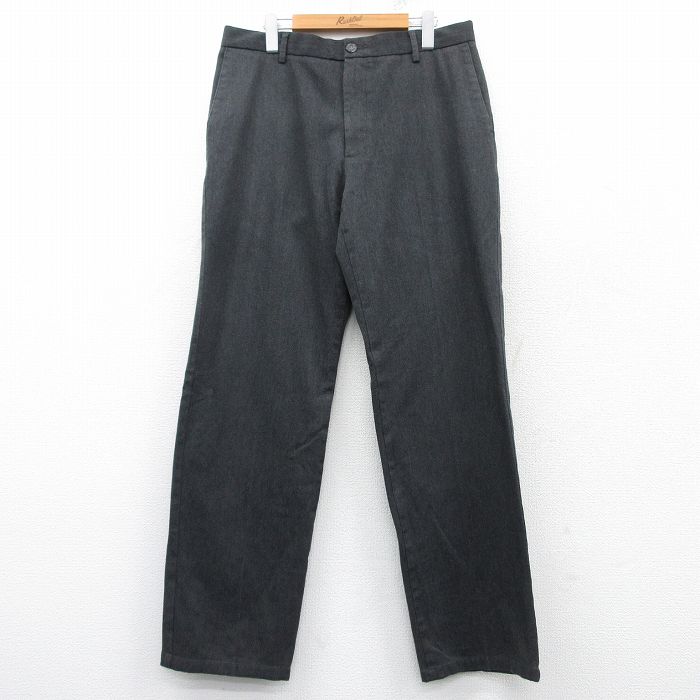 W34★古着 ドッカーズ パンツ メンズ 黒系 ブラック 25mar08 中古 ボトムス ロング