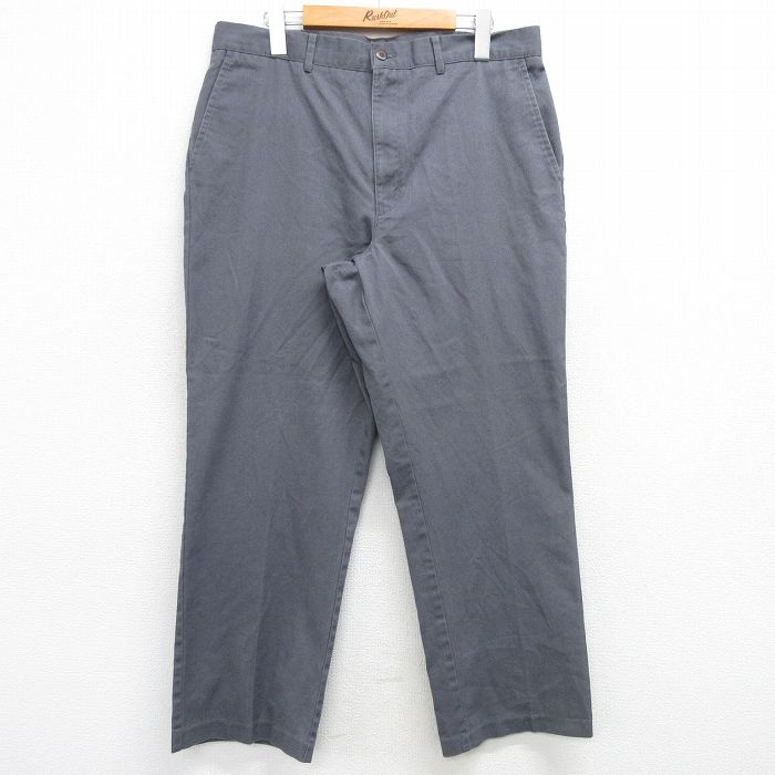 W34★古着 パンツ メンズ グレー 25mar08 中古 ボトムス ロング