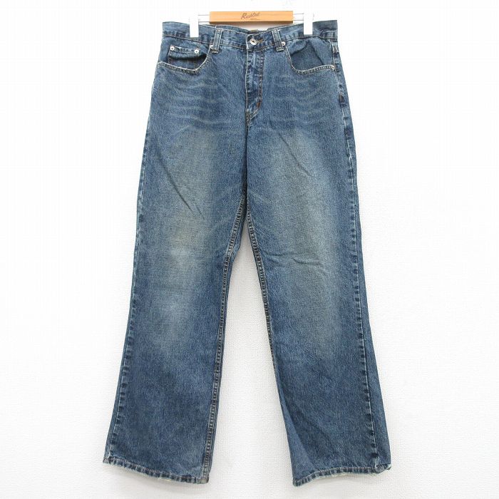 W33★古着 ルート 66 ジーンズ メンズ 00年代 00s フロリダ コットン 紺 ネイビー デニム 25mar10 中古 ボトムス ジーパン Gパン ロング パンツ