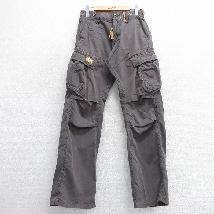 W32★古着 ズーヨーク カーゴ パンツ メンズ 濃グレー 25mar10 中古 ボトムス ロング