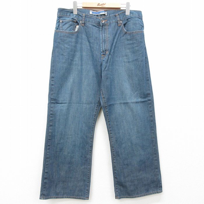 【50%OFF】W36★古着 ギャップ GAP ジーンズ メンズ コットン 紺 ネイビー デニム 25mar11 中古 ボトムス ジーパン Gパン ロング パンツ