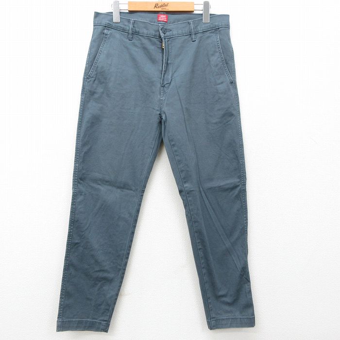 W33★古着 リーバイス Levis パンツ メンズ テーパード 紺系 ネイビー 25mar11 中古 ボトムス ロング