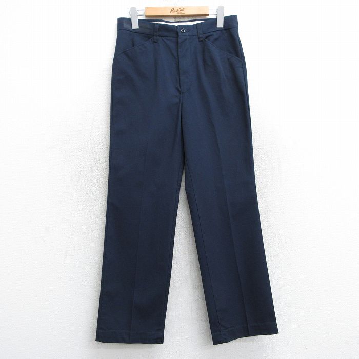 W31★古着 レッドキャップ ワーク パンツ メンズ 00年代 00s 紺 ネイビー 25mar11 中古 ボトムス ロング