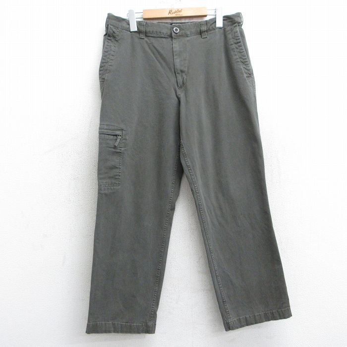 W35★古着 ドッカーズ パンツ メンズ 濃緑 グリーン 25mar11 中古 ボトムス ロング