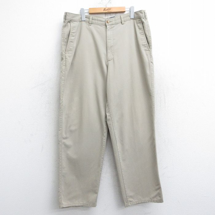 W38★古着 ピューリタン パンツ メンズ ベージュ カーキ 25mar11 中古 ボトムス ロング