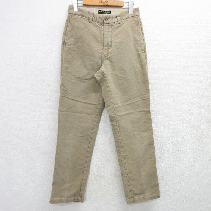 W29★古着 バナナリパブリック BANANA REPUBLIC パンツ メンズ コットン ベージュ カーキ 25mar12 中古 ボトムス ロング