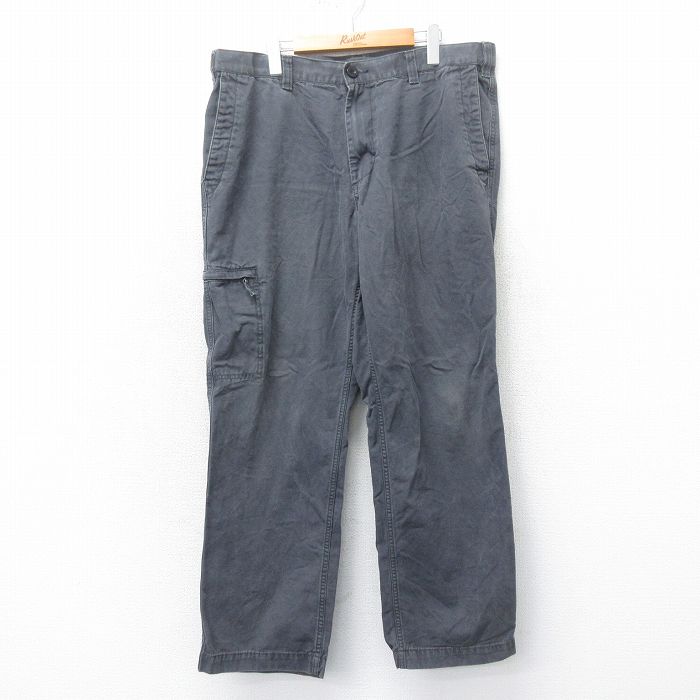 W38★古着 ドッカーズ パンツ メンズ コットン 濃グレー 25mar12 中古 ボトムス ロング