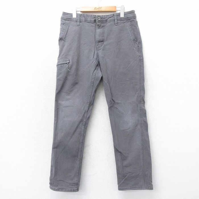 W34★古着 パンツ メンズ グレー 25mar12 中古 ボトムス ロング