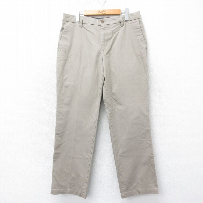 W34★古着 ドッカーズ パンツ メンズ ベージュ カーキ 25mar12 中古 ボトムス ロング