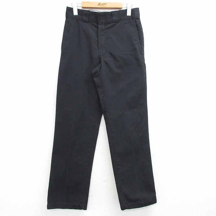 W29★古着 ディッキーズ Dickies ワーク パンツ メンズ 874 黒 ブラック 25mar13 中古 ボトムス ロング