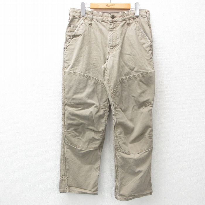 W30★古着 ティンバーランド パンツ メンズ ダブルニー ベージュ カーキ 【spe】 25mar15 中古 ボトムス ロング