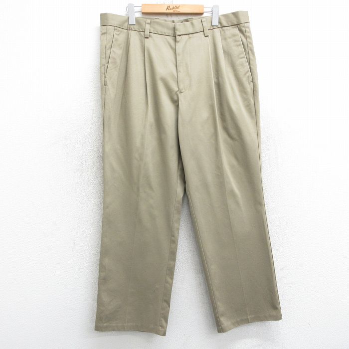 W37★古着 ドッカーズ パンツ メンズ コットン ベージュ カーキ 25mar15 中古 ボトムス ロング