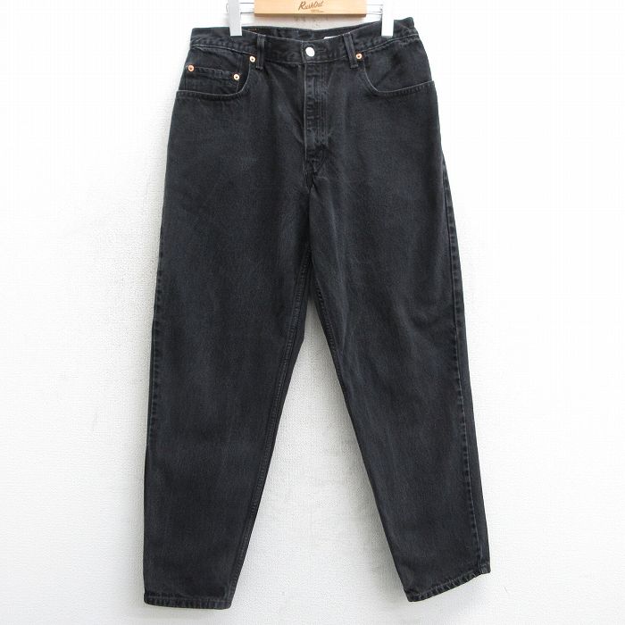 W32★古着 リーバイス Levis 560 ジーンズ メンズ 00年代 00s テーパード コットン 黒 ブラック デニム 【spe】 25mar15 中古 ボトムス ジーパン Gパン ロング パンツ