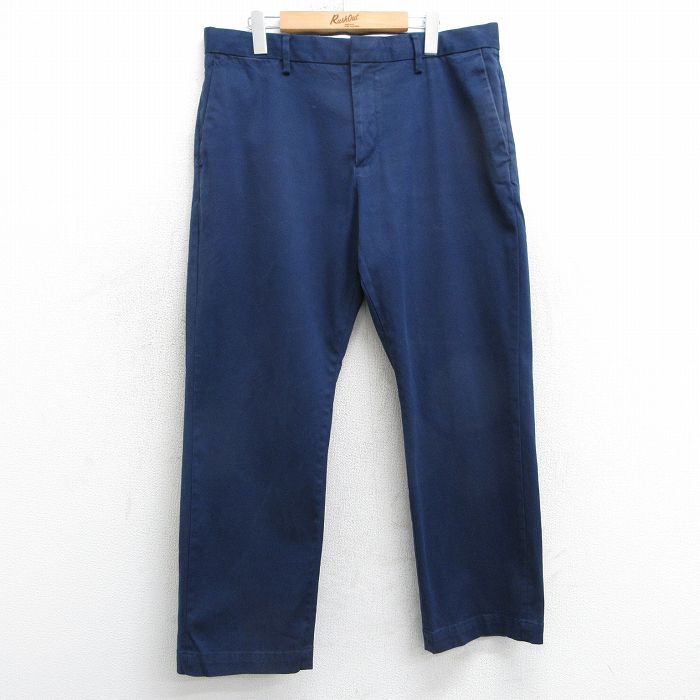 W36★古着 バナナリパブリック BANANA REPUBLIC ブランド パンツ メンズ 紺 ネイビー 25mar17 中古 ボトムス ロング