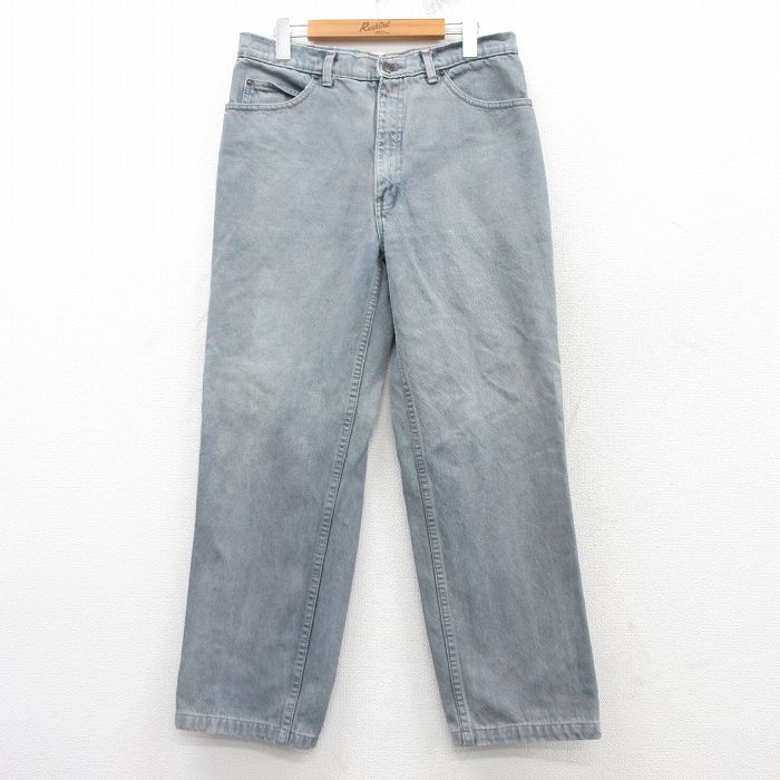 W32★古着 マルボロ ジーンズ メンズ 00年代 00s コットン 紺 ネイビー デニム 【spe】 25mar17 中古 ボトムス ジーパン Gパン ロング パンツ