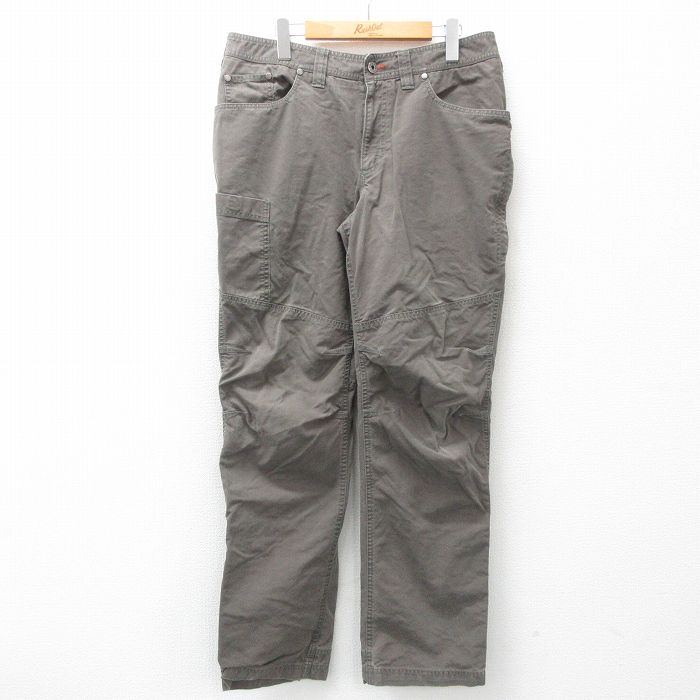 W34★古着 エルエルビーン LLBEAN カーゴ パンツ メンズ グレー系 25mar17 中古 ボトムス ロング