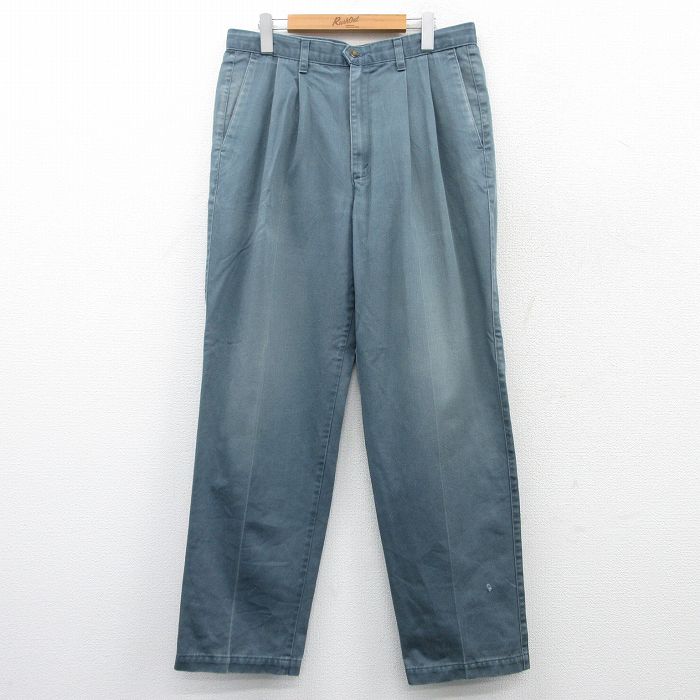 W35★古着 ドッカーズ パンツ メンズ 00年代 00s コットン 紺系 ネイビー 25mar18 中古 ボトムス ロング