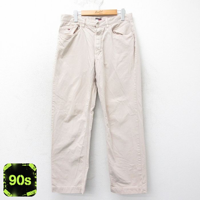 トミーヒルフィガー 90s パンツ ベージュ W32 | 古着