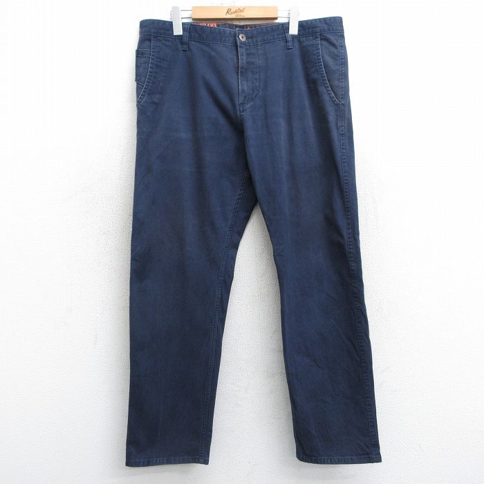 【50%OFF】W38★古着 ドッカーズ パンツ メンズ 紺 ネイビー 25mar18 中古 ボトムス ロング