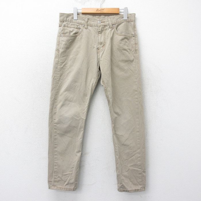 W33★古着 リーバイス Levis 508 パンツ メンズ コットン ベージュ カーキ 25mar18 中古 ボトムス ロング