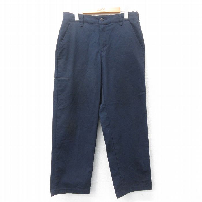 W32★古着 レッドキャップ ワーク パンツ メンズ 紺 ネイビー 25mar18 中古 ボトムス ロング