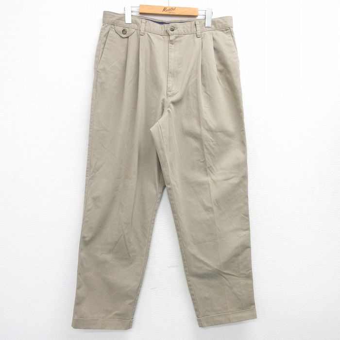 W35★古着 ドッカーズ パンツ メンズ コットン ベージュ カーキ 25mar19 中古 ボトムス ロング