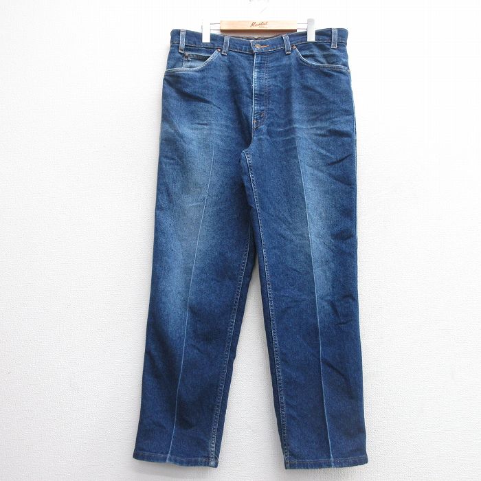 W36★古着 リーバイス Levis 540 ジーンズ メンズ 00年代 00s 紺 ネイビー デニム 25mar21 中古 ボトムス ジーパン Gパン ロング パンツ