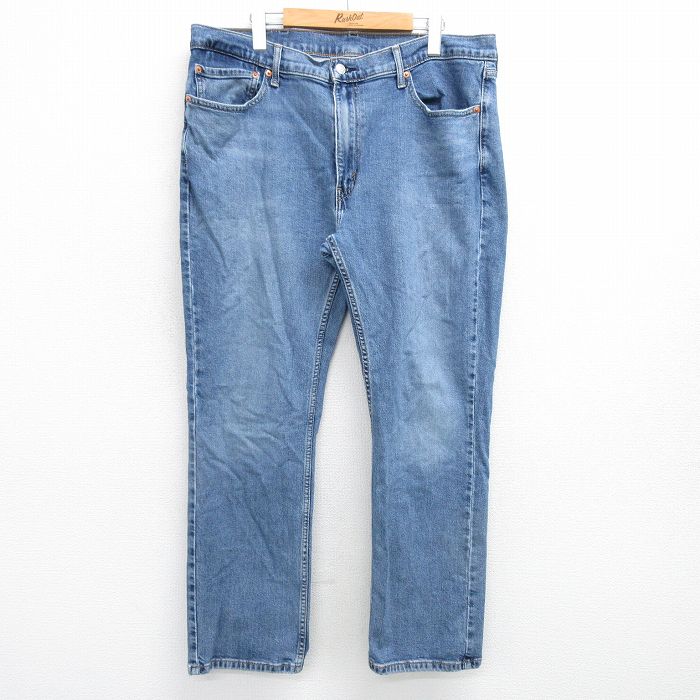 W38★古着 リーバイス Levis 514 ジーンズ メンズ 紺 ネイビー デニム 25mar21 中古 ボトムス ジーパン Gパン ロング パンツ