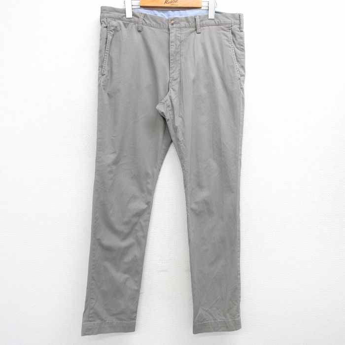 【50%OFF】W37★古着 ラルフローレン Ralph Lauren ブランド パンツ メンズ グレー 25mar21 中古 ボトムス ロング