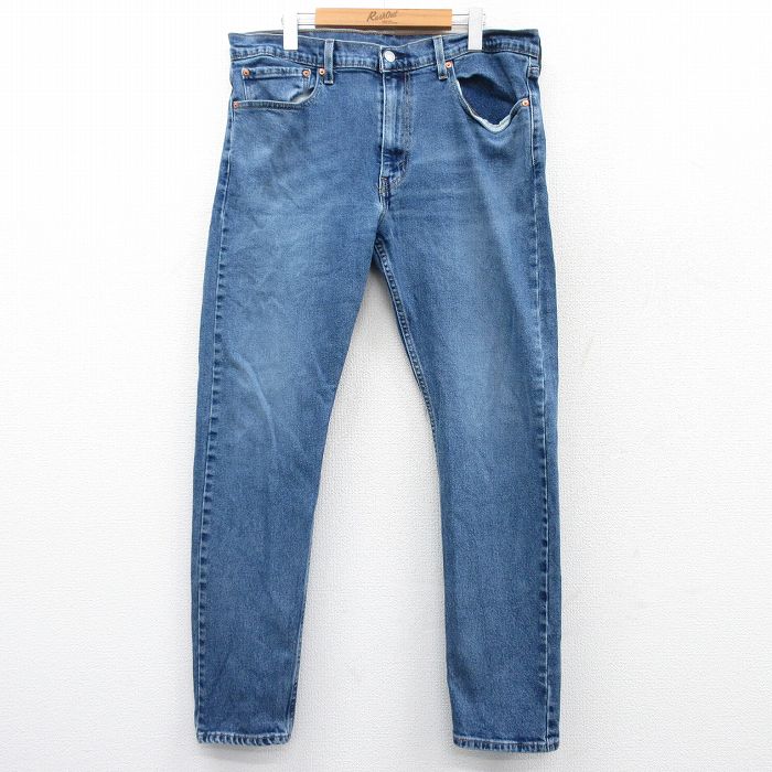 W35★古着 リーバイス Levis 512 ジーンズ メンズ 紺 ネイビー デニム 25mar21 中古 ボトムス ジーパン Gパン ロング パンツ