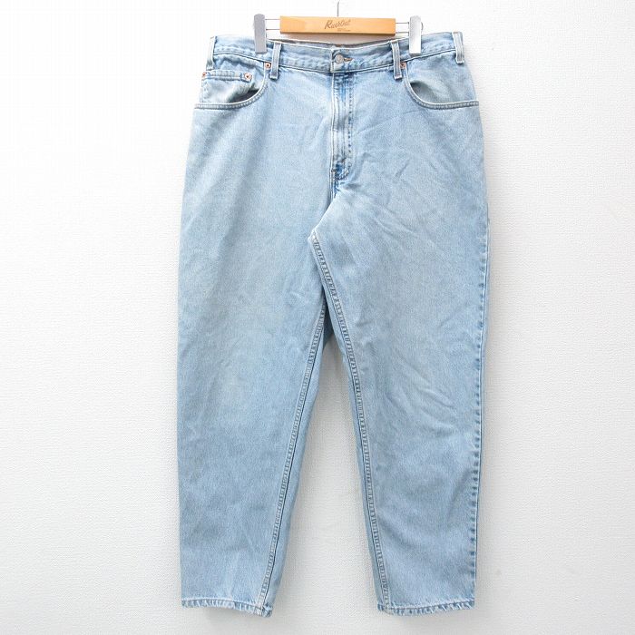 W35★古着 リーバイス Levis 560 ジーンズ メンズ 00年代 00s テーパード コットン 紺 ネイビー デニム 【spe】 25mar21 中古 ボトムス ジーパン Gパン ロング パンツ