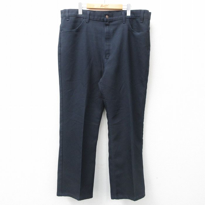 W40★古着 リーバイス Levis 517 パンツ メンズ 00年代 00s ブーツカット 大きいサイズ 濃紺 ネイビー 25mar21 中古 ボトムス ロング