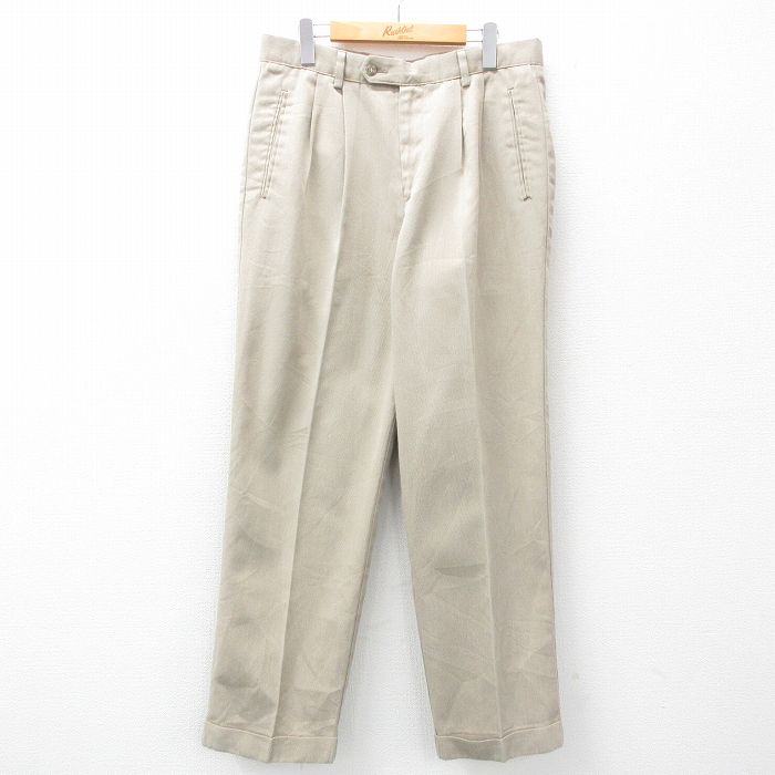 W33★古着 ドッカーズ パンツ メンズ ベージュ カーキ 25mar21 中古 ボトムス ロング