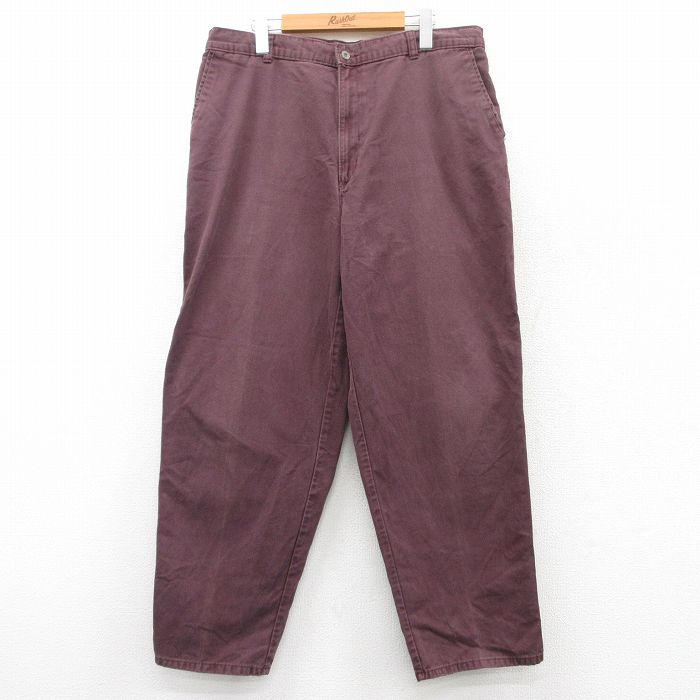 W36★古着 ドッカーズ パンツ メンズ 90年代 90s コットン 紫 パープル 【spe】 25mar22 中古 ボトムス ロング
