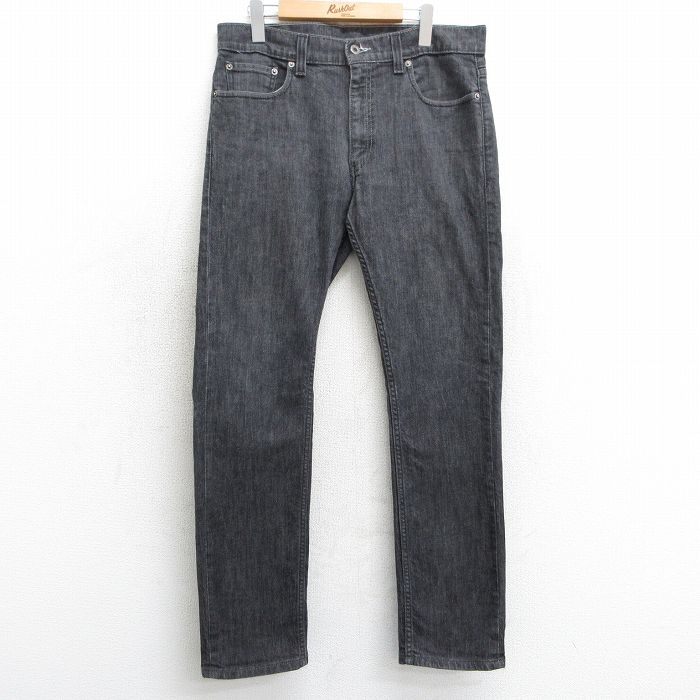 W36★古着 リーバイス Levis 511 ジーンズ メンズ 黒 ブラック デニム 25mar24 中古 ボトムス ジーパン Gパン ロング パンツ