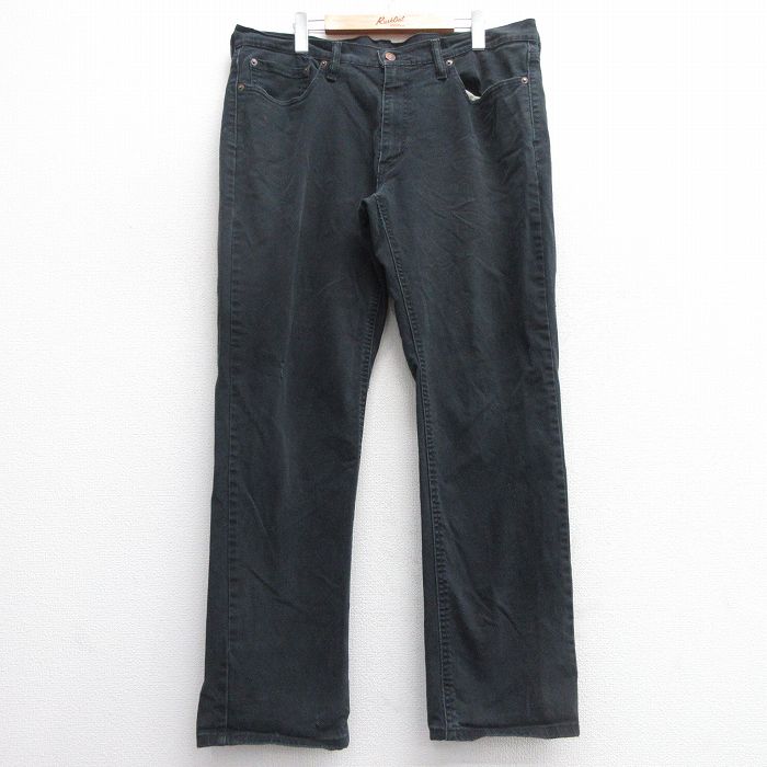 W37★古着 リーバイス Levis パンツ メンズ 黒 ブラック デニム 25mar24 中古 ボトムス ロング