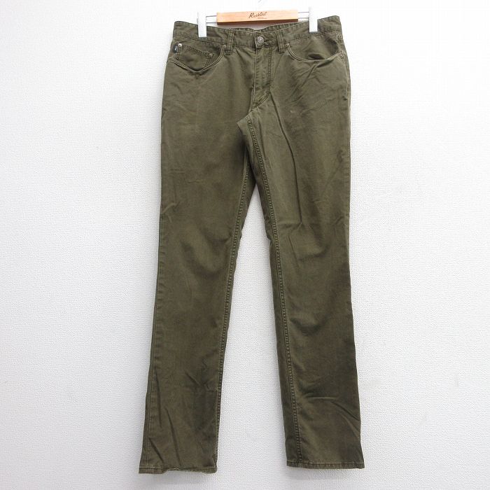 W32★古着 ラルフローレン Ralph Lauren ブランド パンツ メンズ 緑系 グリーン 25mar24 中古 ボトムス ロング