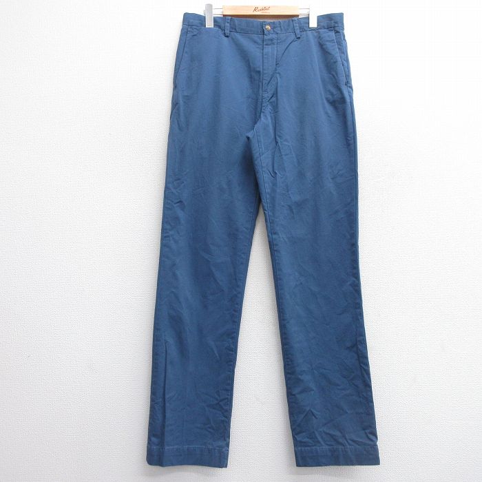 【20%OFF】W33★古着 ラルフローレン Ralph Lauren ブランド パンツ メンズ 紺 ネイビー 25mar24 中古 ボトムス ロング