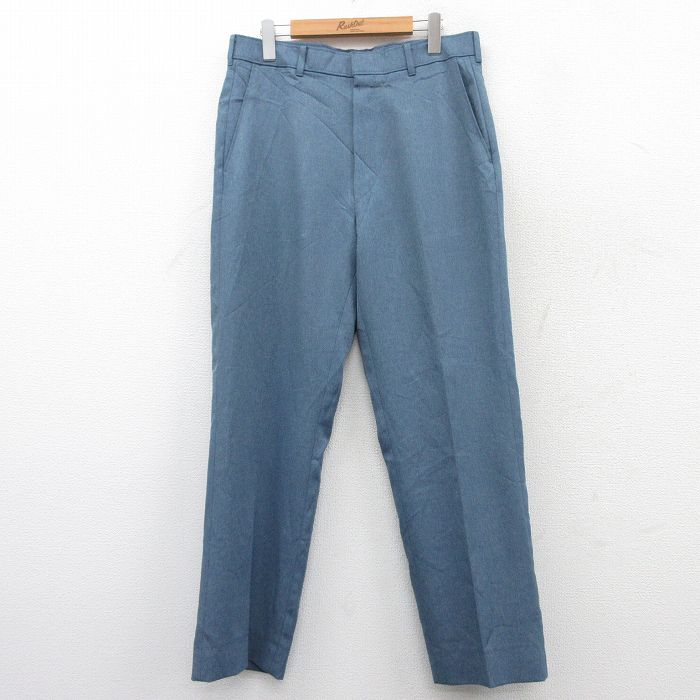 W34★古着 リーバイス Levis アクション スラックス パンツ メンズ 80年代 80s タロン 紺 ネイビー 25mar25 中古 ボトムス ロング