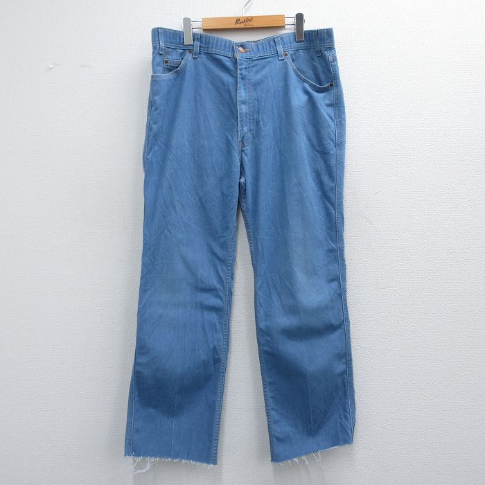 W39★古着 リーバイス Levis ジーンズ メンズ 00年代 00s 薄紺 ネイビー デニム 25mar27 中古 ボトムス ジーパン Gパン ロング パンツ